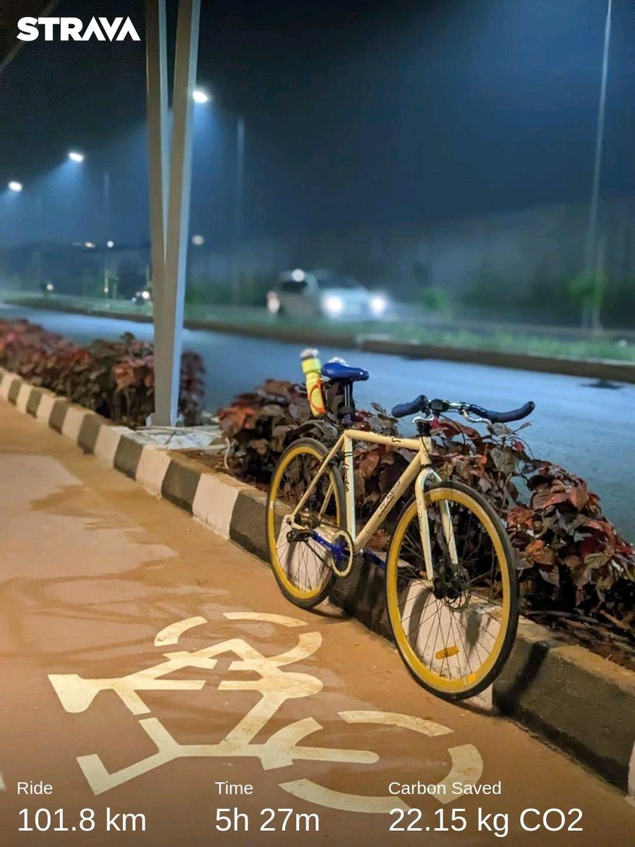 steelstreetbikr's tweet photo. #solo #centurion >> 101 Kms
#carbonsaved : 22.15 kg
#fixie #cheetah #fixedgearlife
#citybike
#streetsofhyderabad
#knightrider
#solaroofcyclingtrack
#singlespeedsuperrandonneur
#steelisreal
📸 #steelstreetbiker https://t.co/LAJMelM14e