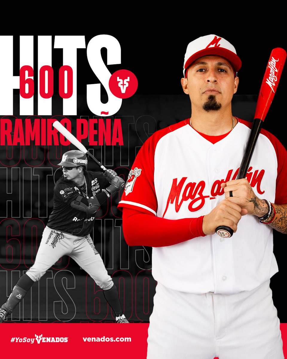 6️⃣0️⃣0️⃣ hits para RAMIRO PEÑA en <a href="/Liga_Arco/">Liga ARCO Mexicana del Pacífico</a> 🔥🔥🔥

Enhorabuena, ‘POLLO’🐥👏🏼
#YoSoyVenados 🦌❤️