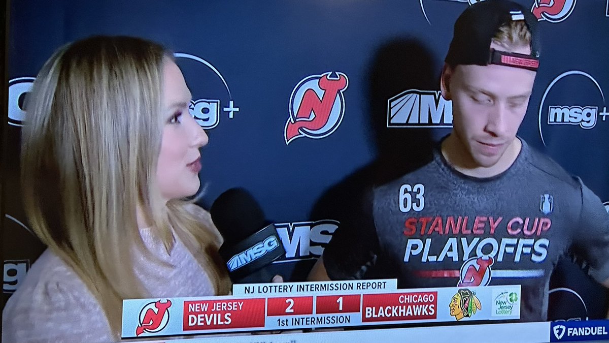 NJDevilsWIN's tweet image. Bratt in playoff gear in November.
❤️🖤 @NJDevils