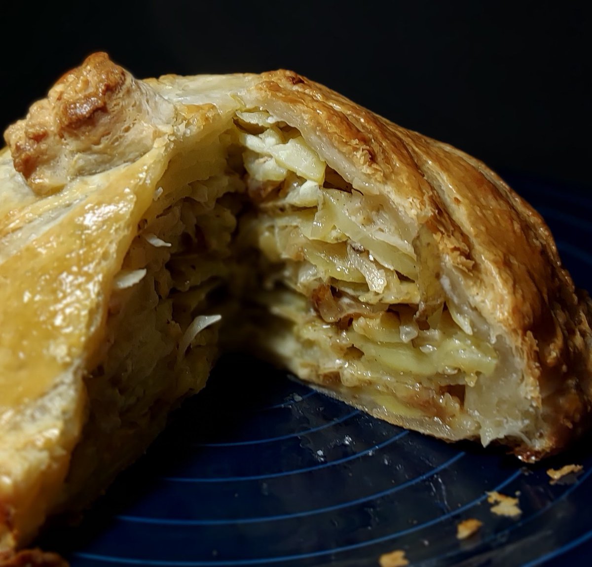 We’re getting back to what is truly important: Great British Bake Off bakealong.  This was fantastic but needed more herbs.  Tomorrow we will debut the short film: “Death Pie for Minis” featuring this creation. <a href="/harrymonaghan/">Harry Monaghan</a> <a href="/clairecdowns/">Claire</a> <a href="/RossDrummond/">Ross Drummond Ⓐ</a>