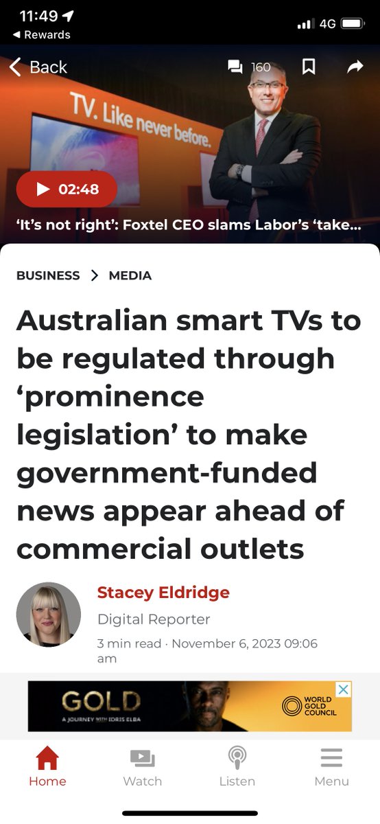 This is an egregious misrepresentation by US citizens R&LMurdoch’s Fox/Sky/Binge vested interests. All that is being sought is the display of ALL Australian broadcast content (commercial/public) on smart TVs/devices. Audiences deserve widest choice, particularly local content.