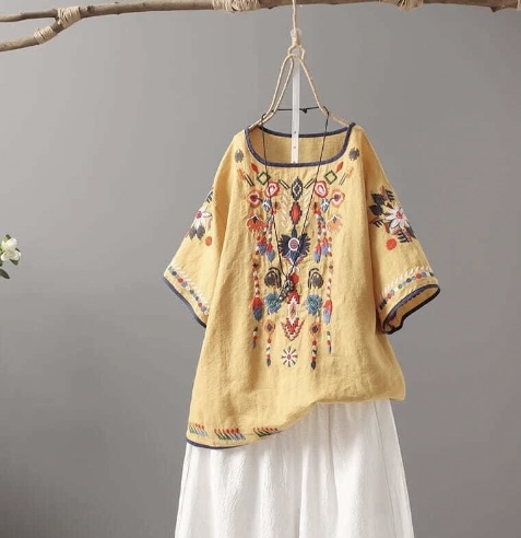 Embroidery Floral Tees Style Classic Loose Shirts Casual Vintage at echicdeal - Bohemian Top Blouse Collection #echicdeal #chictop #chicblouse #bohochicstyle #bohemianShirts #Shirts #EmbroideryShirts #FloralStyle #StyleVintage #Vintage #Classicblouse 

echicdeal.com/collections/bo…