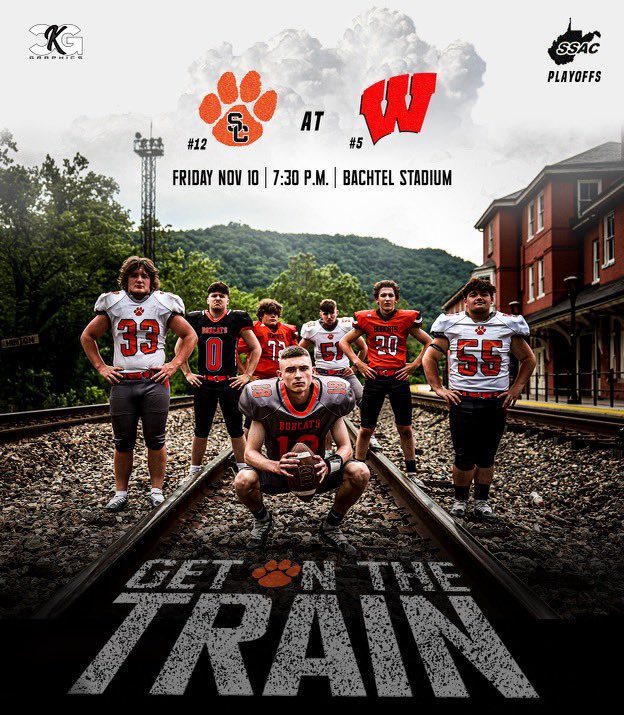 SummersCountyFB's tweet photo. Taking that 🚂 to Wahama for the first round off @wvssac playoffs! https://t.co/DuxMprDlHD