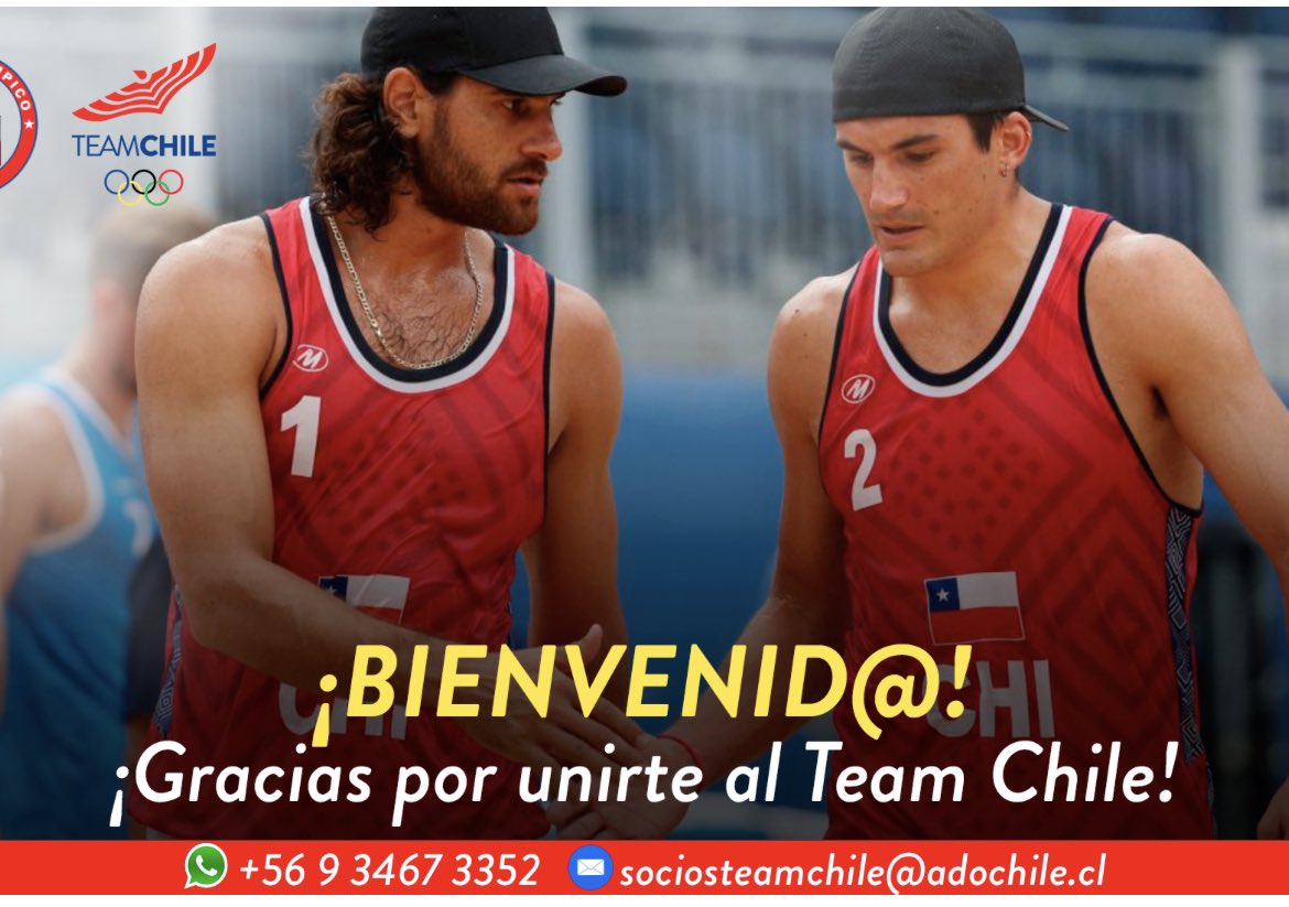 Aprovechemos el vuelito de #Santiago2023 y hagámonos socios del <a href="/TeamChile_COCH/">Team Chile</a>! Desde los 2000 CLP mensuales podemos apoyar a los deportistas nacionales, muy fácil inscribirse acá dona.teamchile.cl  <a href="/santiago2023/">Santiago 2023</a> 
#Panamericanos2023