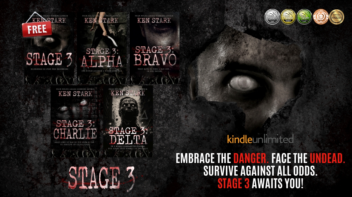 'Stark is adept at maintaining a blistering, edge of your seat pace with completely believable characters and fictitious action indistinguishable from a solid sense of reality.' ✔️getbook.at/stage3series #FREE #Kindleunlimited #ZPOC #horror #suspense #amreading #Mustread #FREE