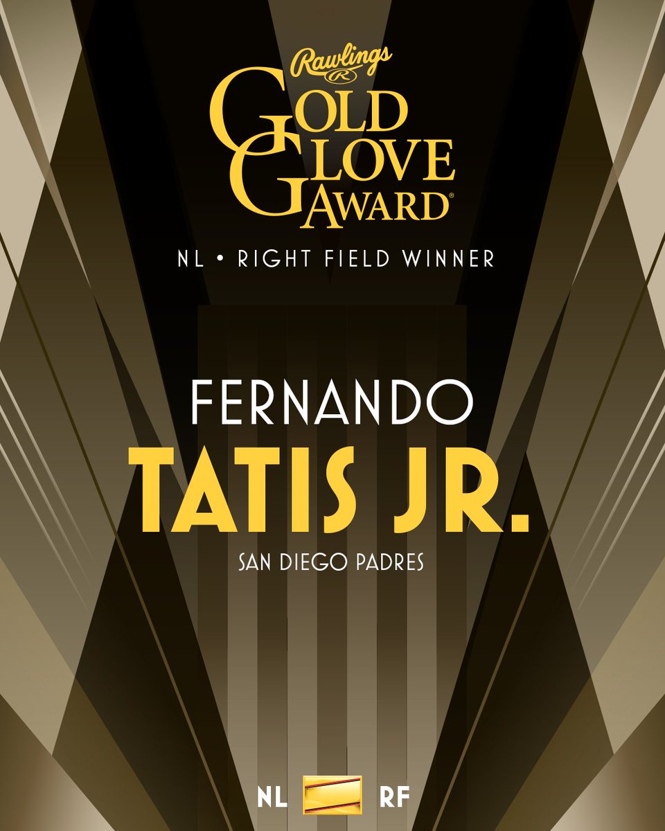 Your 2023 Rawlings Gold Glove Award Winner - NL Right Field - Fernando Tatis Jr. #RawlingsGoldGloveAwards