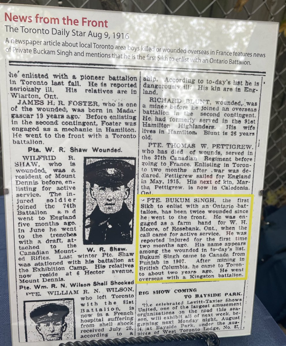 During a special Sikh Remembrance Day Ceremony today, we honoured Private Buckam Singh, a Canadian Sikh soldier who paid the ultimate sacrifice during WWI. The importance of commemorating those who courageously fought for the freedoms we hold dear remains as crucial as ever.