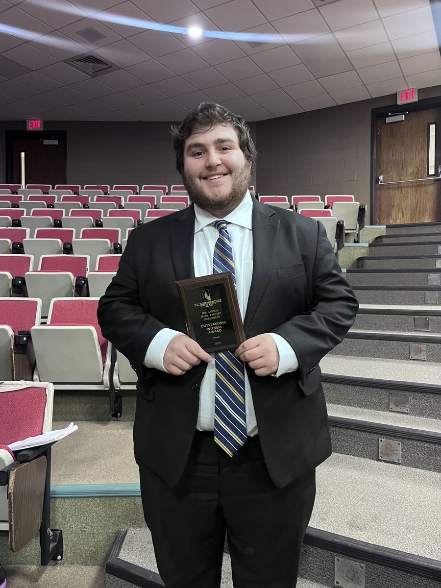 Congratulations to Max Oley for receiving an Outstanding Witness Award at the Friar Faceoff at St. Bonaventure University!
