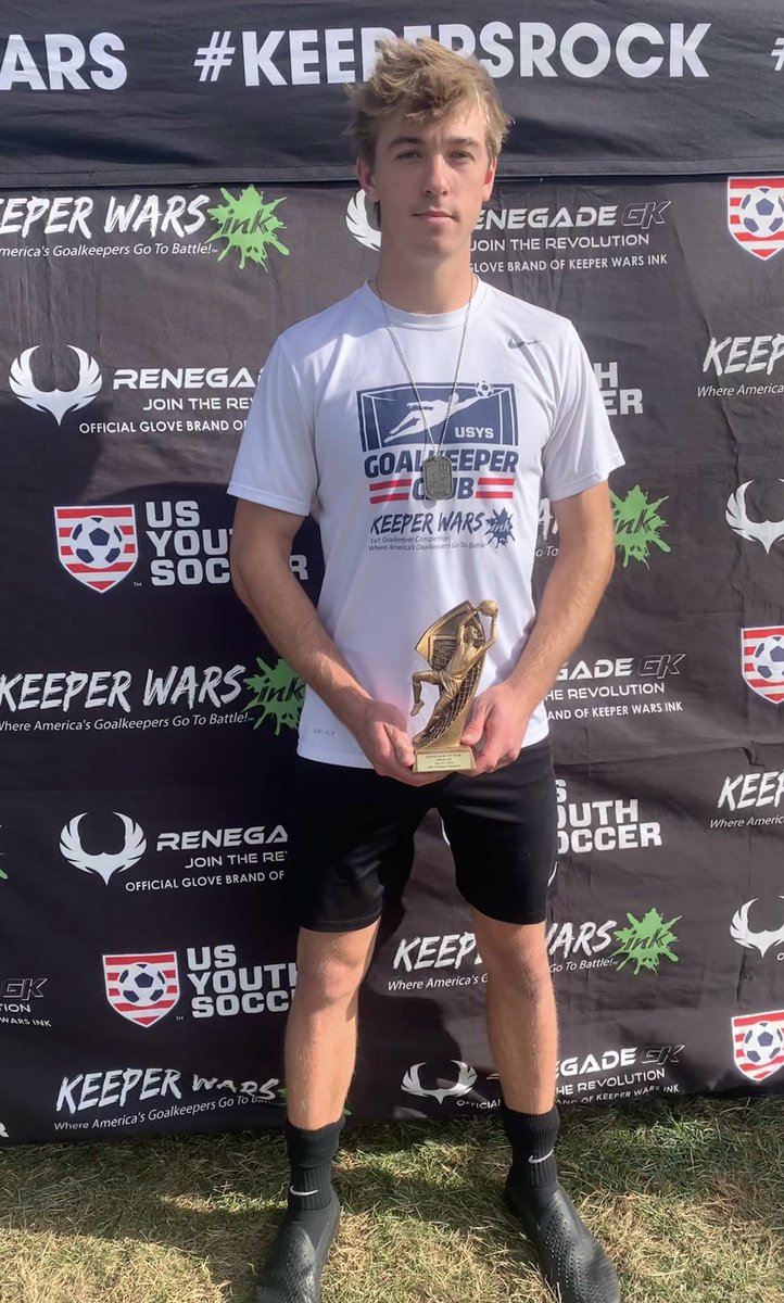 Congratulations to <a href="/calebtcross/">Caleb Cross</a> for winning the <a href="/KeeperWars/">Keeper Wars Ink</a> U18-19 national qualifier in Omaha this weekend.  Very competitive matches against keepers from Iowa, South Dakota, and Nebraska, including a final that went to overtime.