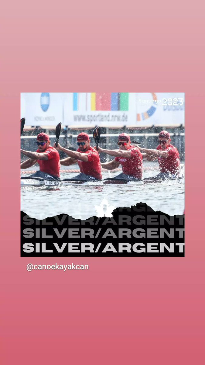 MissyCanoeClub's tweet photo. Congratulations to our MCC athletes competing for Canada at Pan Am Games 2023.
GOLD in C2 500m for @katievincentcanoes &amp; @sloanmackenzie_  and
SILVER in K4 500m for Simon McTavish, Nick Matveev, Pierre-Luc Poulin &amp; Laurent Lavigne https://t.co/x535p8mqgT