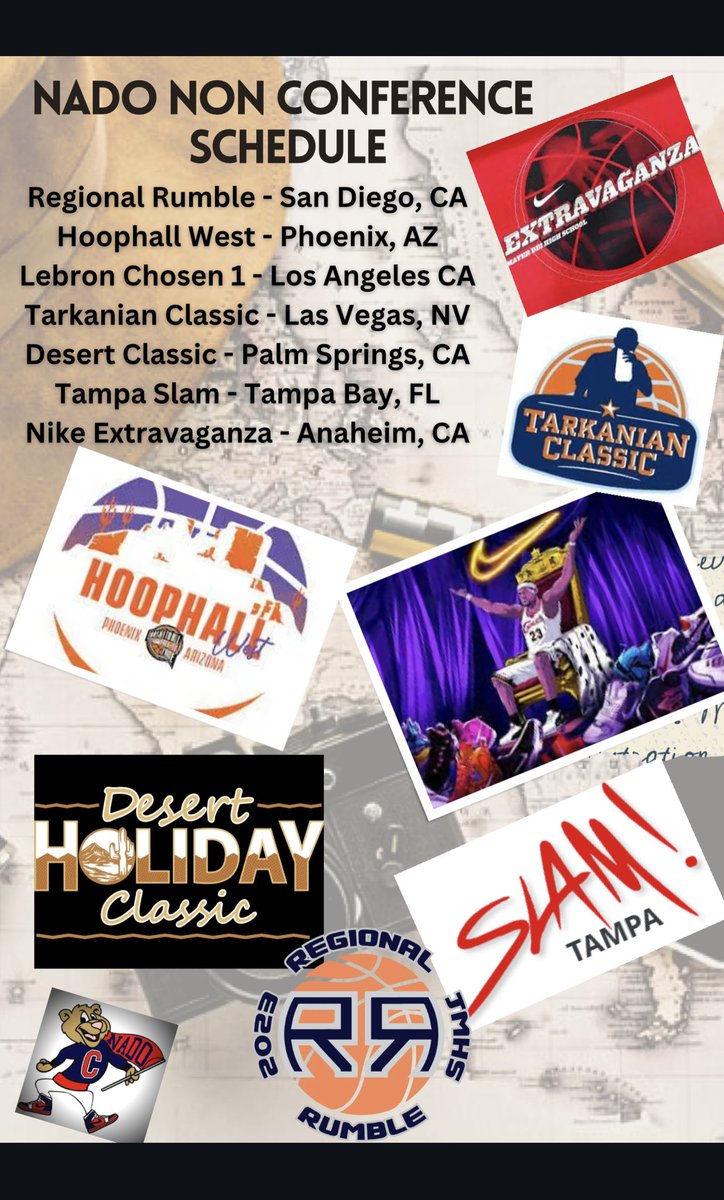 From LA to Tampa Bay, @Coronadohoops is hitting the road this season. The Nike Extravaganza, Hoophall and Nike Lebron James Chosen 1 game are just a few highlights. And of course we will be at the @TarkClassic … @raybrewer21 @nevadapreps @nikebasketball @PaulBiancardi @McDAAG