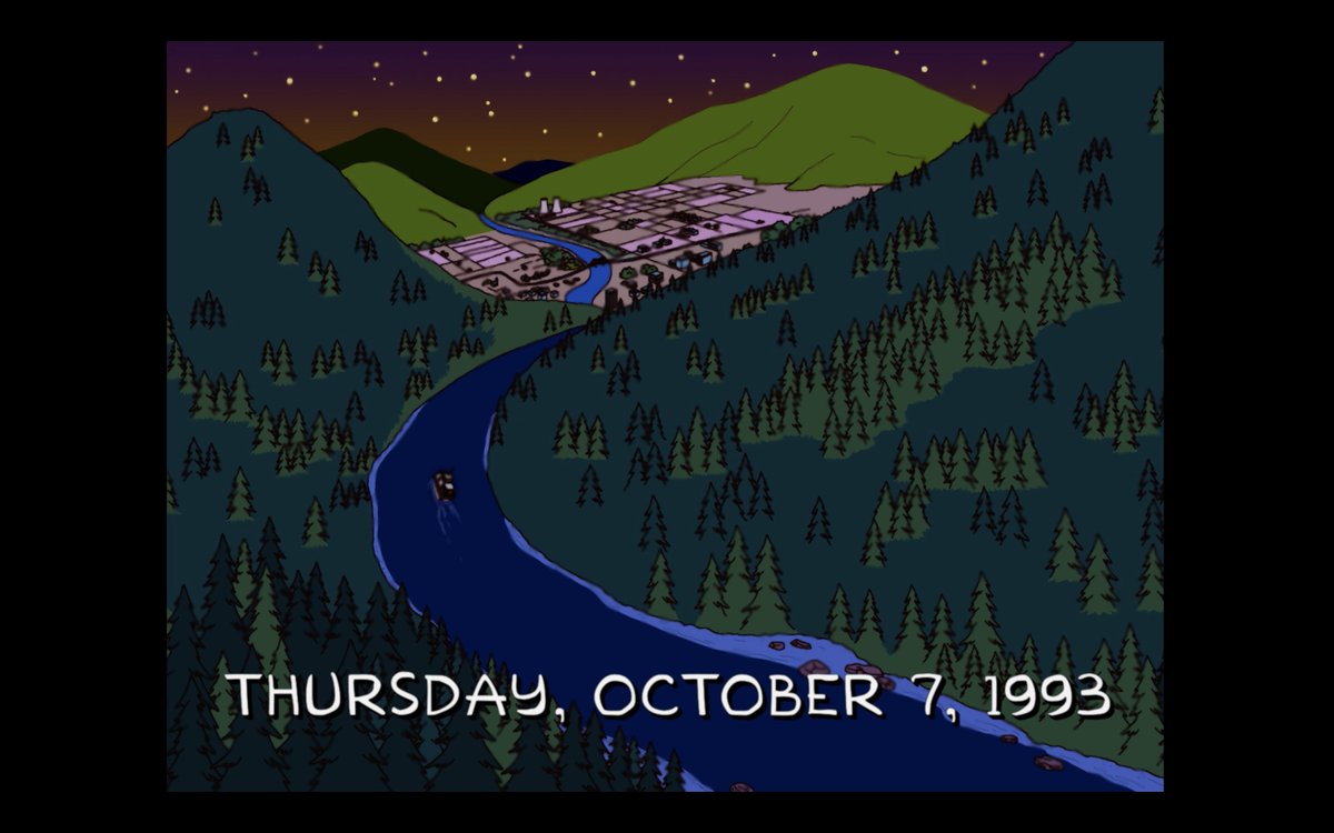 I believe Thursday October 7, 1993 was the original air date of classic @TheSimpsons episode, Cape Feare