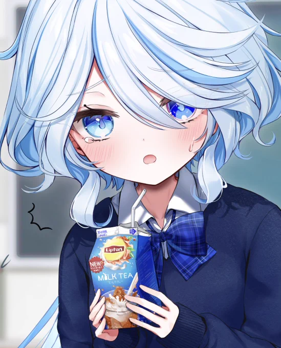 おはよです!!!!!!フリーナが持ってるこのミルクティー、実はLiptonじゃなくてLiptanなんだけど誰にも指摘されなかったな…美味しいよねリプトン…… 