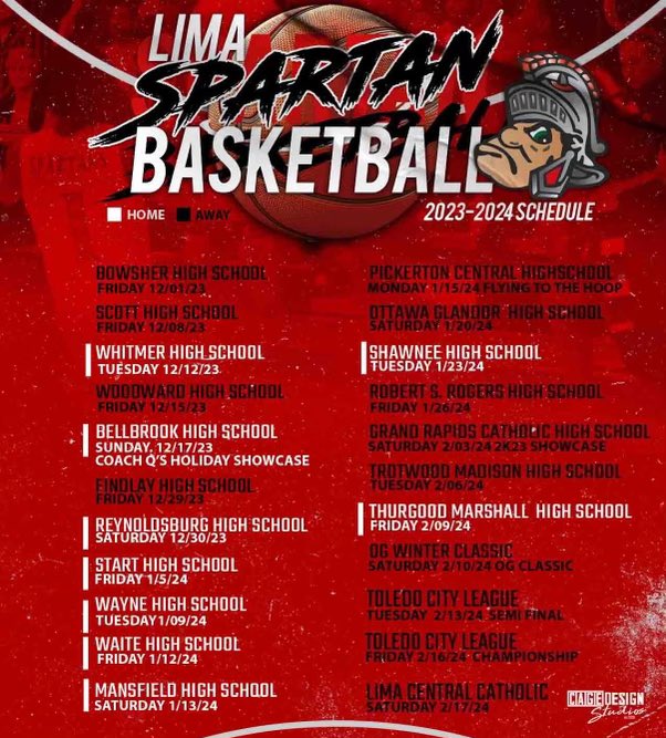 It’s that time of the year!!!!!! Let’s Go. #StandUpLima #SpartanBasketball 🏀❤️
