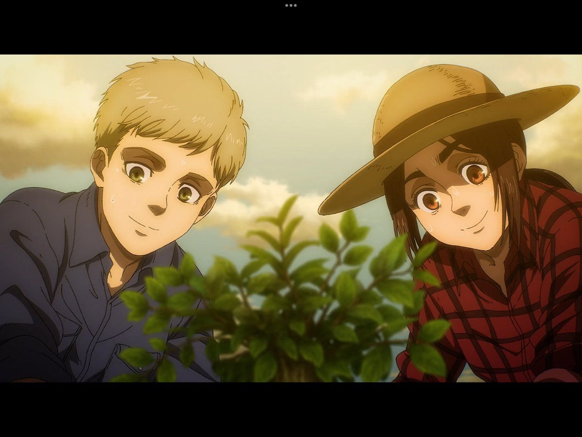 A page has been turned... This episode was simply MAGNIFICENT, and the adaptation excellent and poetic. The music, the colors, the sets and the voices took me through so many emotions.
Thank you Isayama ❤️🙏