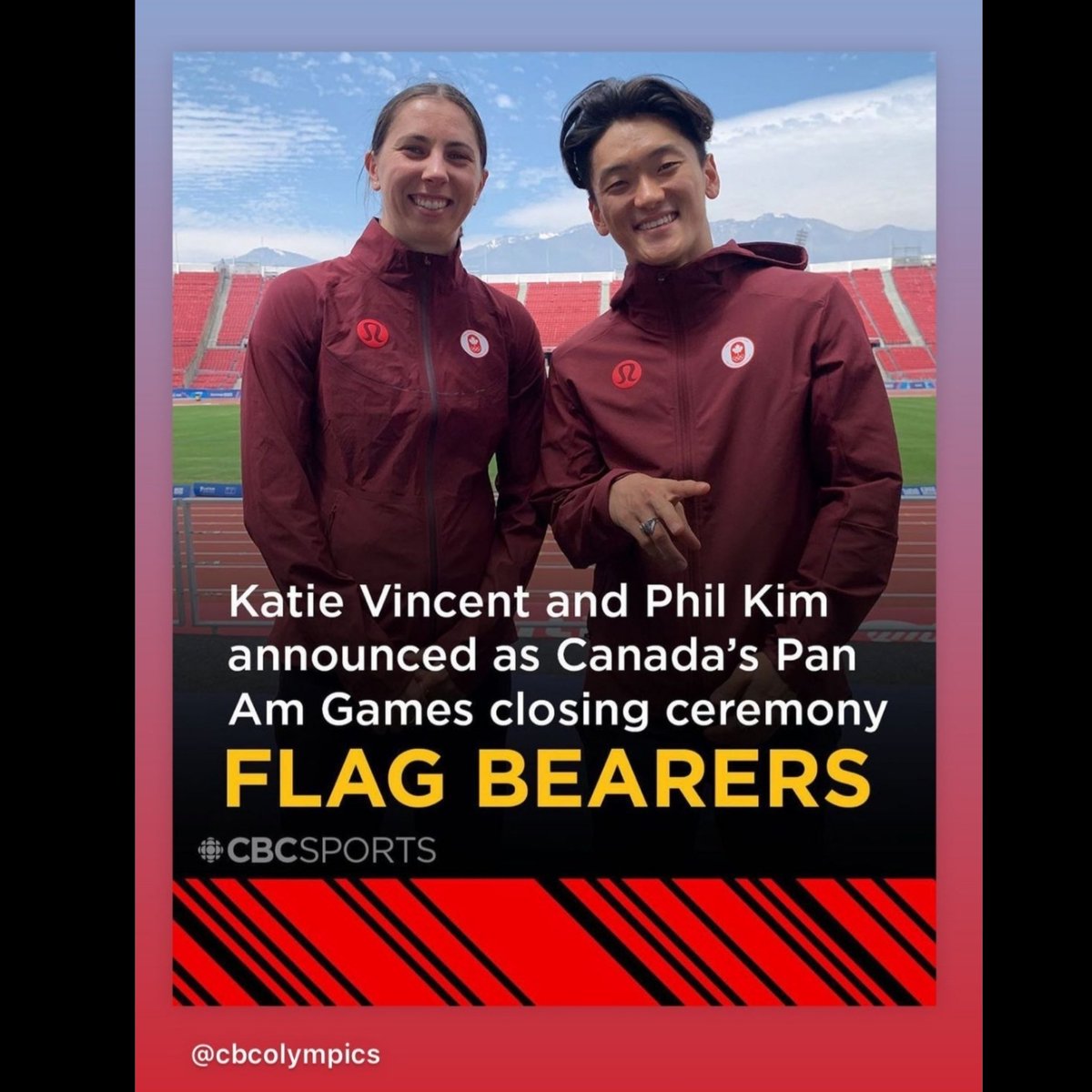 MissyCanoeClub's tweet photo. Congratulations to Team Canada/MCC athlete @kvincent96 on being named Flag Bearer along with Phil Kim for the 2023 Pan Am Games Closing ceremonies! What an honour! We're so proud of this Port Credit girl. https://t.co/2BPqDJSb1o