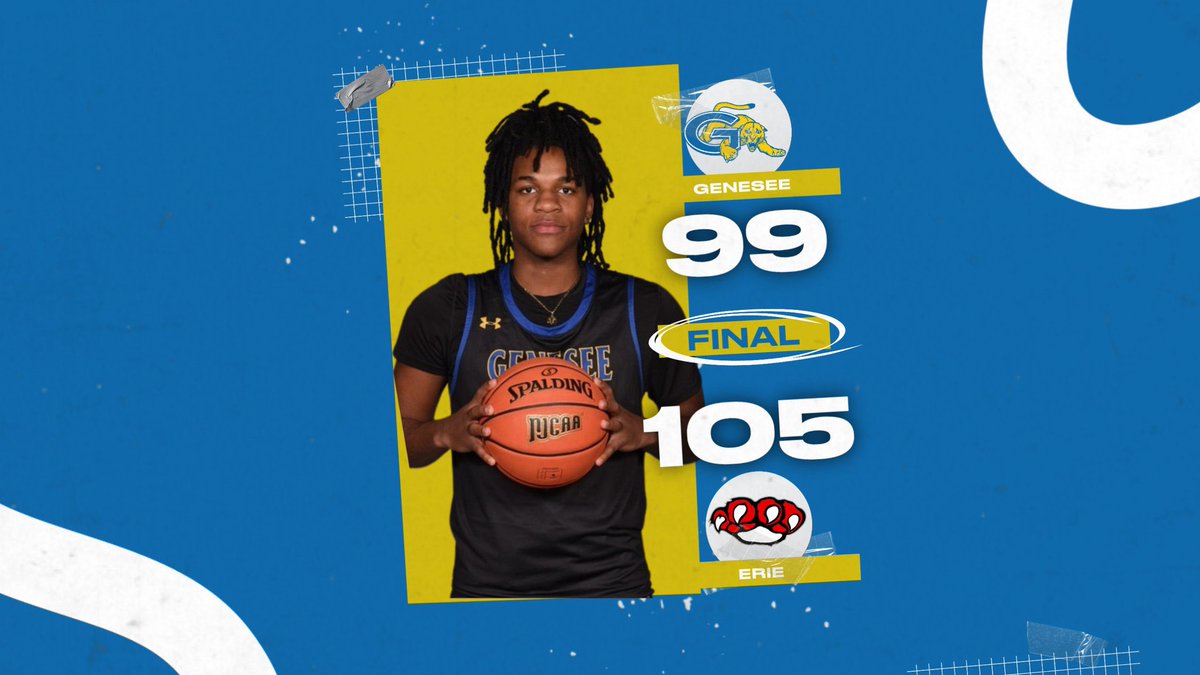 Genesee CC Mens Basketball (@geneseeccmbb) on Twitter photo @GCCCougarsBBall loses D2 Erie CC 105-99.
<a href="/DamaniHinks/">Mani Dimes</a> 23p
<a href="/SFam04/">SprattleyFam30</a> 18p 7r
<a href="/TyMoney000/">AntiSocialTy🥱</a> 15
<a href="/joelking__/">Jo’el King</a> 13 p 7r
<a href="/MDimes2/">marv_dimes2</a> 11p 6r
<a href="/ScottZaphian/">Zaphian Scott</a> 12r
Next game: Conference opener vs. Jefferson CC - Thursday 11/9 7pm - Home @GCCCougarsBBall loses D2 Erie CC 105-99.
<a href="/DamaniHinks/">Mani Dimes</a> 23p
<a href="/SFam04/">SprattleyFam30</a> 18p 7r
<a href="/TyMoney000/">AntiSocialTy🥱</a> 15
<a href="/joelking__/">Jo’el King</a> 13 p 7r
<a href="/MDimes2/">marv_dimes2</a> 11p 6r
<a href="/ScottZaphian/">Zaphian Scott</a> 12r
Next game: Conference opener vs. Jefferson CC - Thursday 11/9 7pm - Home