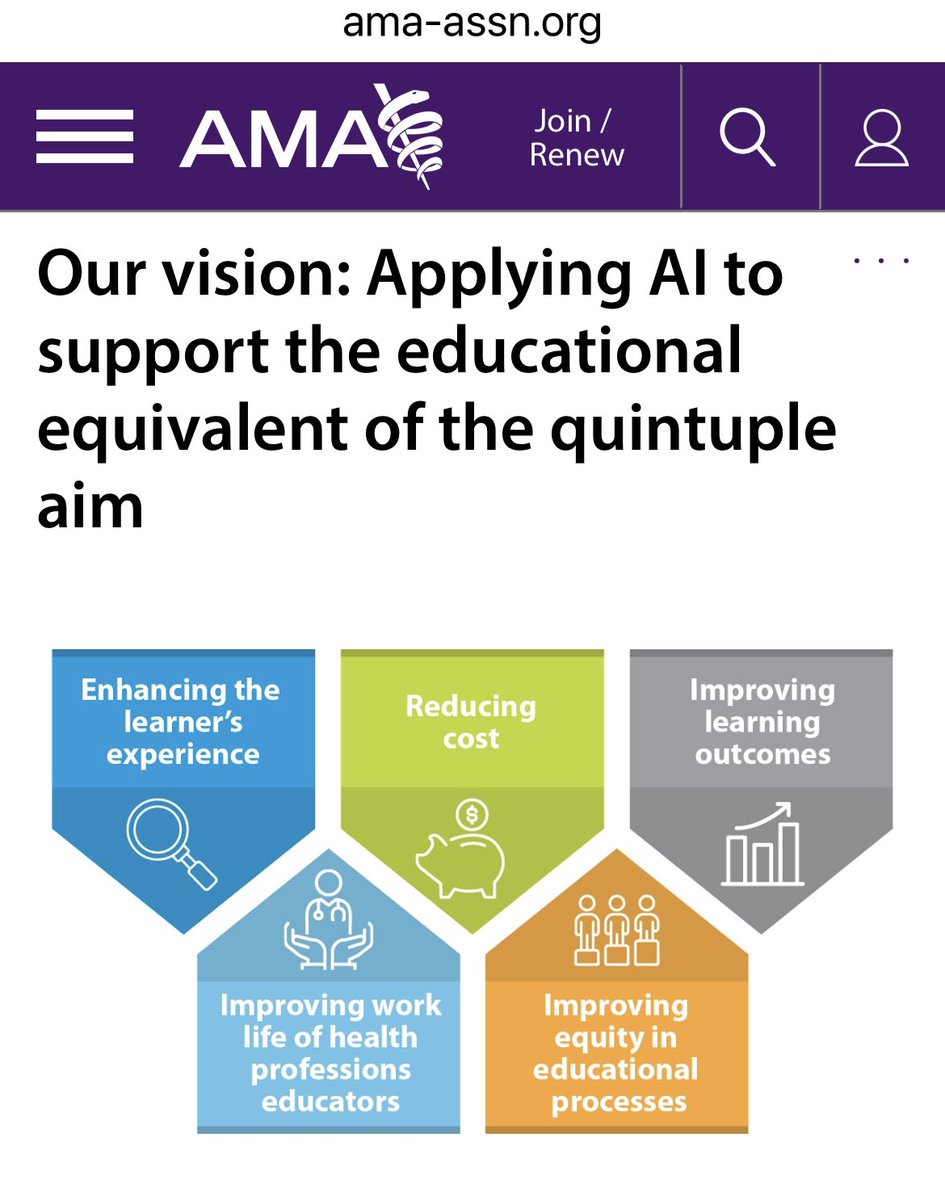 Our framework for responsible design and deployment of #AI to improve medical education. #ChangeMedEd #AAMC23 ama-assn.org/practice-manag…