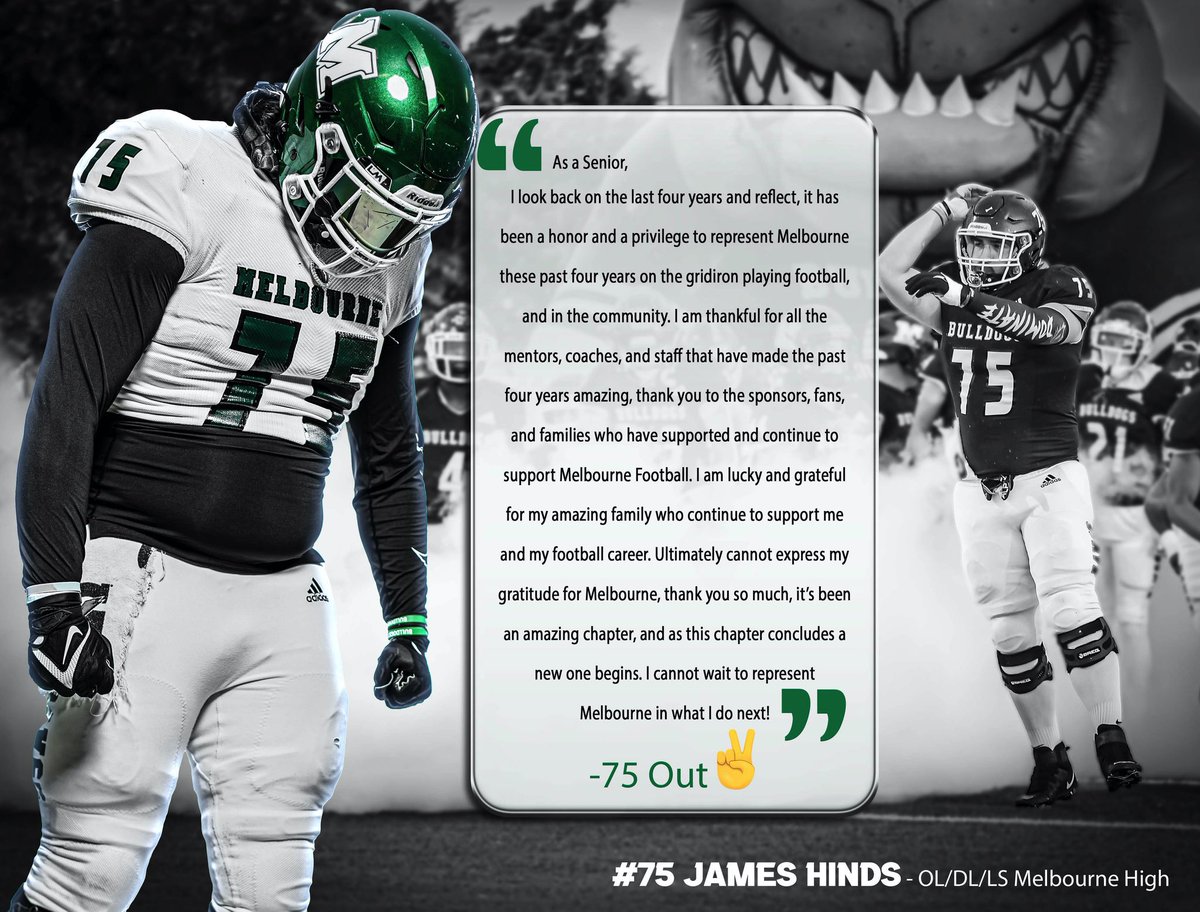 Dear Melbourne, THANK YOU‼️

-75 Out ✌️

<a href="/MHSdogsfootball/">Melbourne High School Football</a> <a href="/Coach_Kintigh/">David Kintigh</a> <a href="/LyleNaber/">Lyle Naber</a> <a href="/coachpannucci/">Coach Pannucci</a> <a href="/Caeleb_W/">Coach Caeleb Washington</a> 

<a href="/BrettBlack33/">BRETT BLACK</a> <a href="/cityhopedealer/">The Internet Guy</a> <a href="/coachbpalmer5/">Coach Palmer</a> <a href="/ElvinJo43182660/">I Am Pop Jones</a> @MHSRecruits