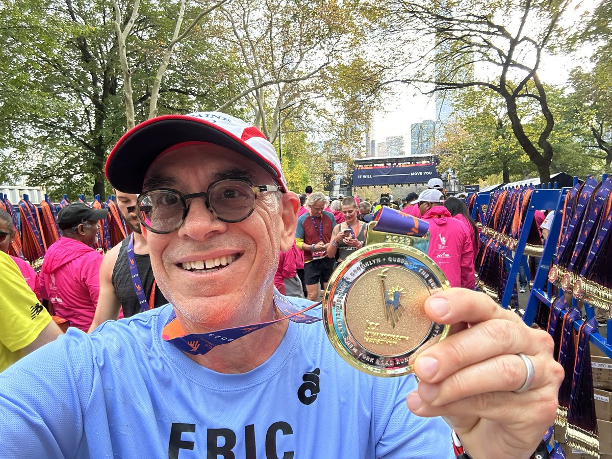 I’m older. I’m slower. And I had 5 beer stops. So I got that going for me. Which was kinda nice. 
#NYCMarathon
#TCSNYCMarathon