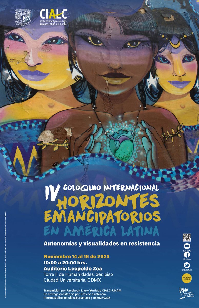 SandraGayou's tweet photo. El 14 de noviembre presentaremos @AsomaVenado 📽️🦌 en la Muestra de cine y conversatorio: Mujeres documentalistas y resistencias audiovisuales en defensa del territorio en el IV Coloquio Internacional Horizontes Emancipatorios en América Latina 16.30 horas ¡No se lo pierdan! https://t.co/IfIN3A1zJC