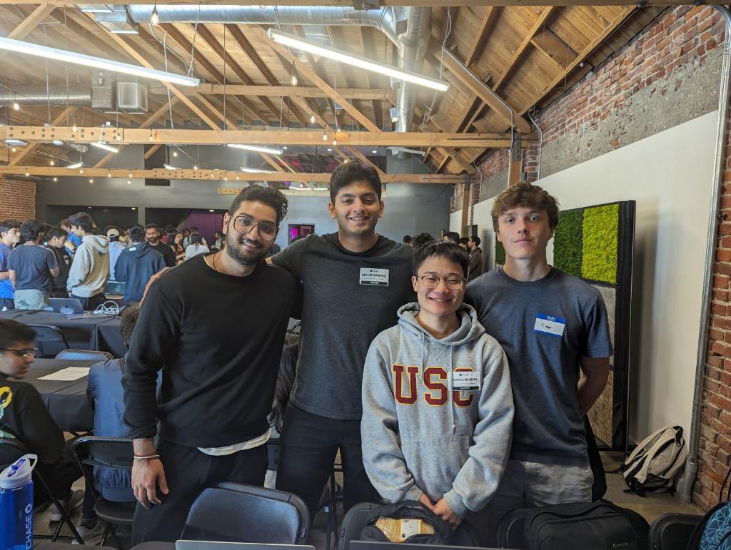 c_gamble23's tweet photo. Had a wonderful time this weekend at #HackSCX2023!
🛠️We built HealthPulse, the first patient-friendly EHR unifier.
🤖Our solution integrated SoTA LLMs with RAG to improve trustworthiness.
🏆We placed #2 overall and were awarded an honorable mention in patient safety! https://t.co/WApwjCZmEe