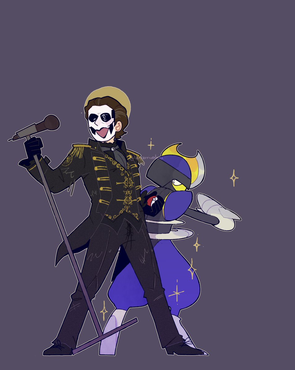 Cardinal Copia - Rattata
Papa Emeritus IV - Bisharp

For Papa IV I chose Bisharp because of the military and leader theme, the shiny palette matches his chasuble colors..also the Ghouls could have pawniards
#GhostBand #thebandghost #papaemeritusiv #cardinalcopia #rattata #bisharp