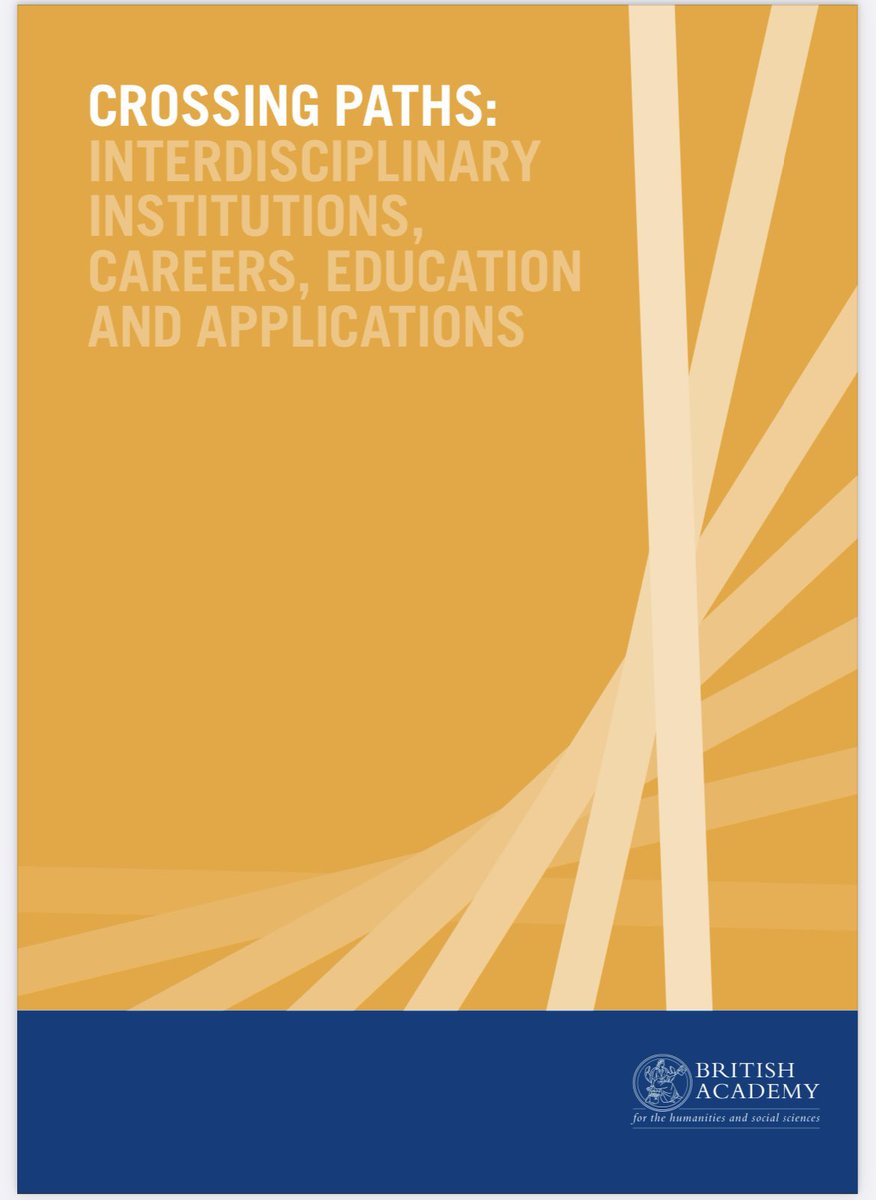 A number of agencies (eg British Academy, @acmedsci) have produced wider reports on team science & interdisciplinarity providing interesting insights into the wider contextual barriers which remain to be addressed 9/9 acmedsci.ac.uk/file-download/… thebritishacademy.ac.uk/publications/c…