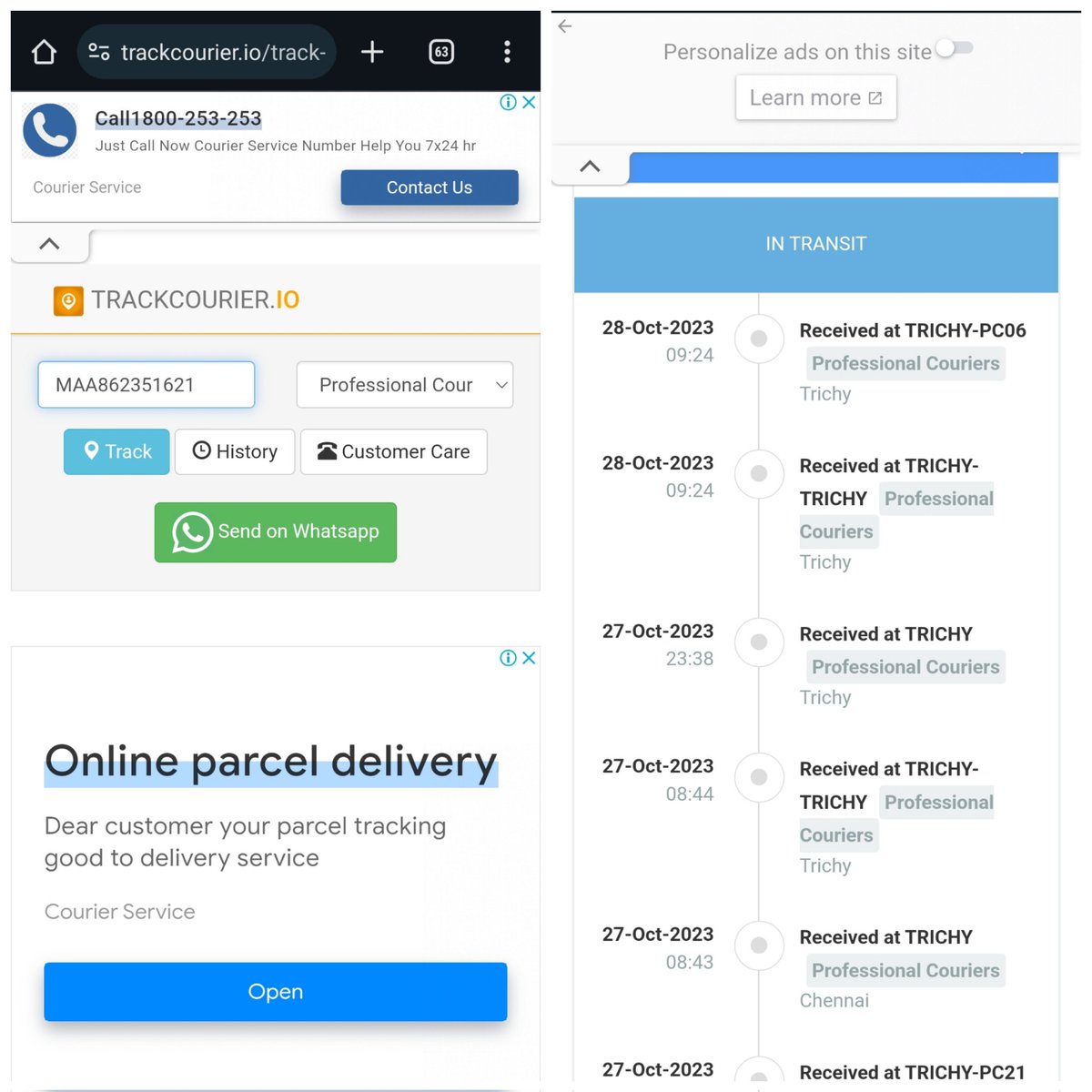 YuviKamal1's tweet image. "Hey @TPCGlobeCares , I'm still waiting for my package with a tracking number MAA862351621 that hasn't been delivered. No updates, no response. Can you please check on its status and get back to me? #CourierIssue #CustomerService 
#Professionalcourier