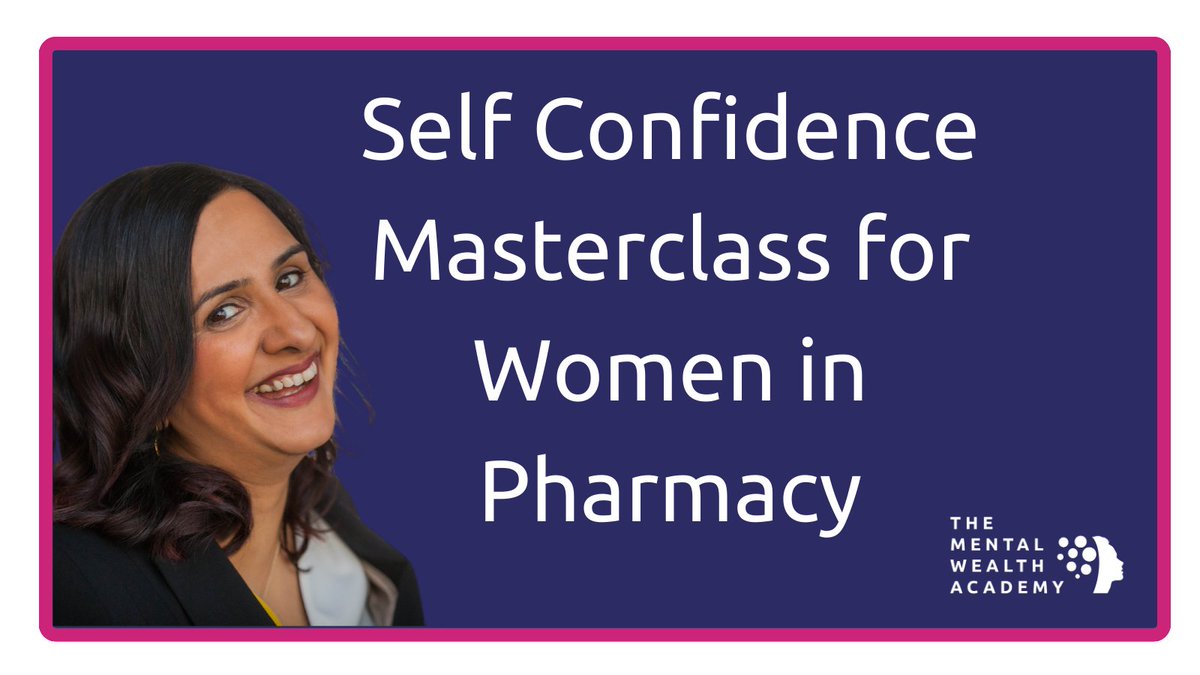 There's still time to register!

Join me tomorrow (Tuesday 7th Nov) at 8pm for my self confidence masterclass for women in pharmacy.

Click to register 👉🏽us06web.zoom.us/meeting/regist…

See you there!

#pharmacyhour
