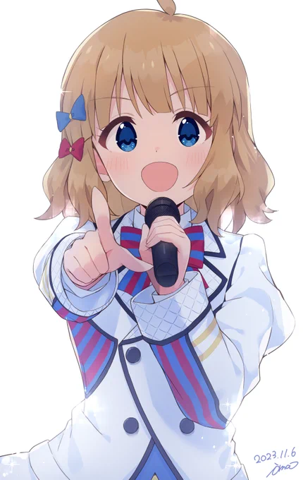 桃子お誕生日おめでとう～READY!!のサビのところのポーズ!週末のライブハイパー良かった#周防桃子生誕祭2023#ミリシタ 