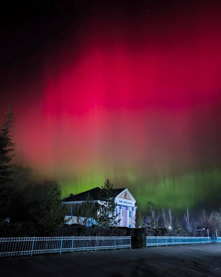 The Northern lights (Aurora Borealis) spotted in #Kazakhstan 😲😍 #northernlights