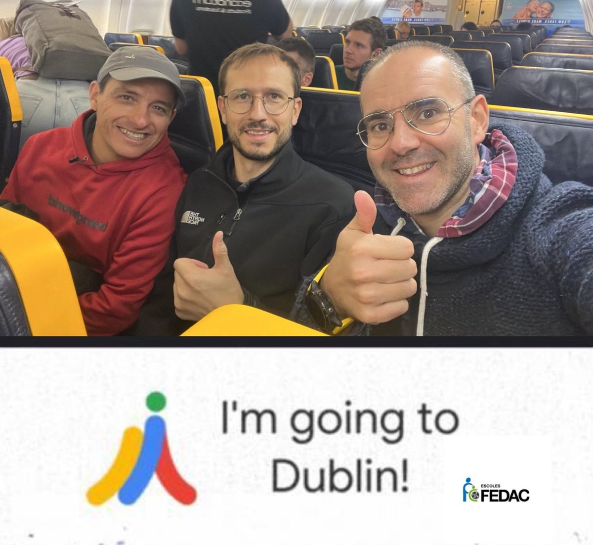 EscolesFEDAC's tweet photo. L’equip #innovator del projecte #TACtil vola cap a Dublin al Google Education Champions Symposium. #Impulsem una escola de #qualitat. 
@Odepaula80 @valls_roger @IsmaMoraleda https://t.co/kmw0sdRrYH