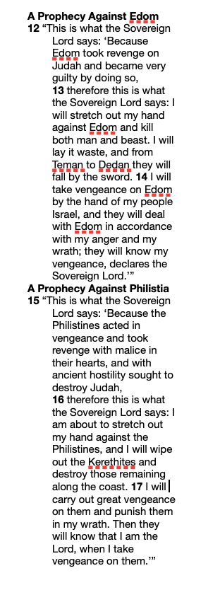 Some people are concerned that Israel's retaliation is over the top
Until the captives are found and set free, Gods wrath will not stop
Here is God's wrath in action today.
Proof that Bible prophesy is alive to the end of time.
Ezekiel 25: 12-17