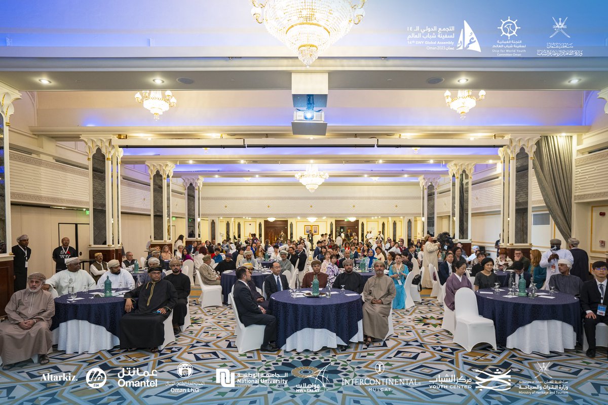 SwyOman's tweet image. #SWYGA14Oman

14th GA Opening Ceremony | افتتاح التجمع الدولي الـ14 لخريجي سفينة شباب العالم 2023 #يا_هلا #Ya_Hala