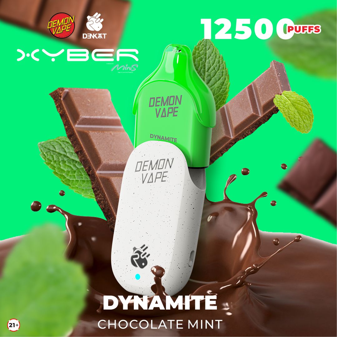 DYNAMITE prefilled pod takes the rich velvety taste of chocolate, but also  infuses it with the refreshing essence of mint.  . More info at:  https://t.co/87CFsZvRJV . This product may contain nicotine.