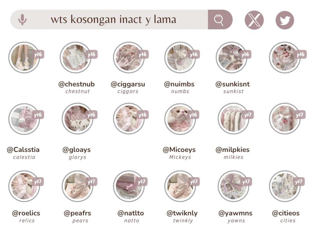 🧺 . . wts acc kosongan y lama 🌷

price : 8,500

^ verif all nomor luar
^ @ mulchar
^ -ssb (ganti usn)
^ masuk mt, ht (dimainin dulu)
^ avail circle &amp; space,

order? langsung wa/dm akuu ya🌷
Fast respond : wa.me/6283867024988