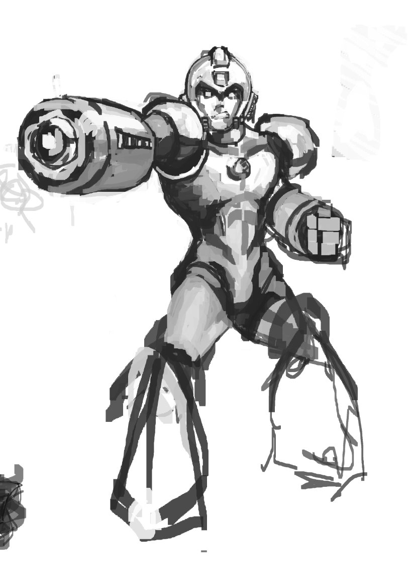 BrendanVV's tweet image. Old Sketches 01 - Megaman #digitalart