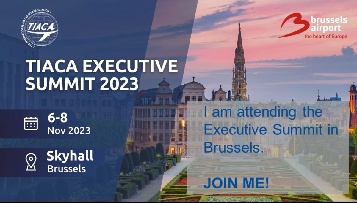 Looking forward to attending the @tiacaorg Executive Summit in Brussles from 6-8 November 2023