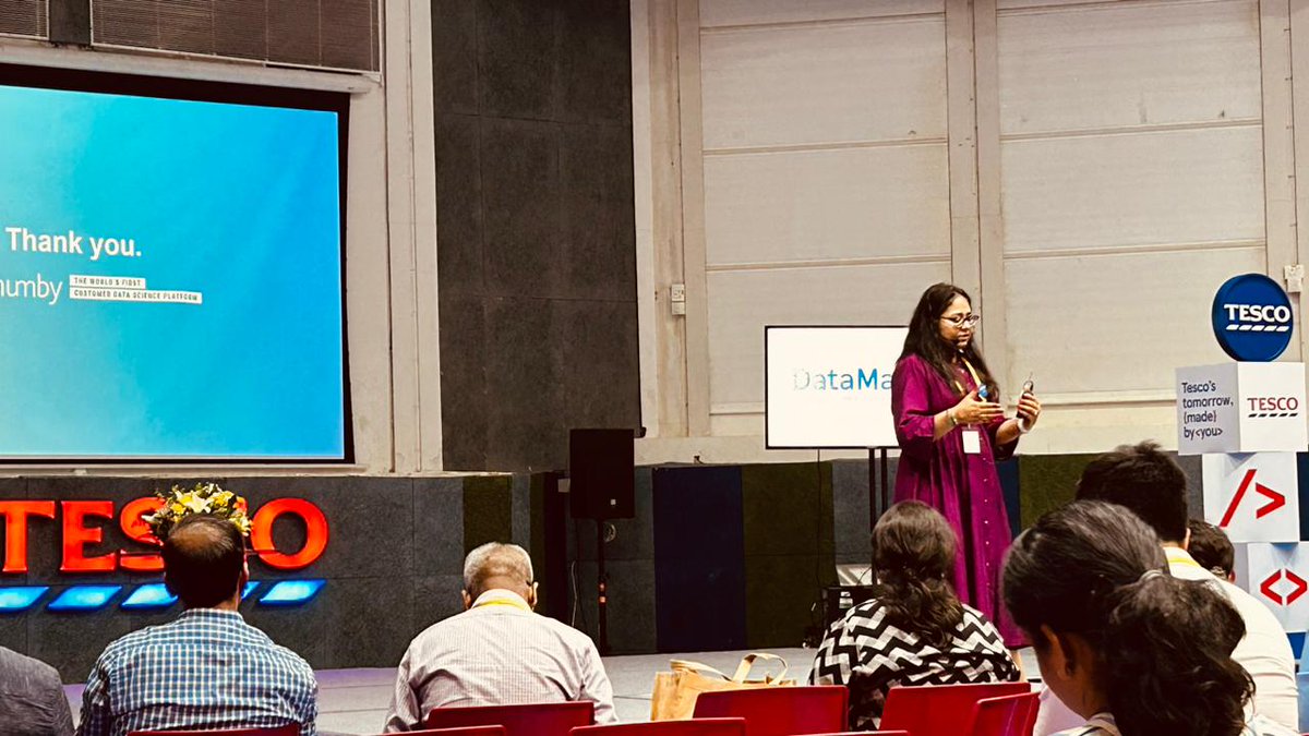 'You are what you buy' a session by Kanika Goel from @dunnhumby at #Tesco #DataMashup @Tesco_Bengaluru #retail #data #APlaceToGetOn #MachineLearning #OperationalResearch #DataMashup