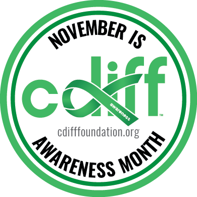 November is Clostridioides difficile (formerly, Clostridium difficile) Awareness Month!

"C.difficile is an obligate anaerobic, spore-forming gram positive that populates the intestines of about 5% to 10% of healthy humans."

It is the most common infectious cause of
