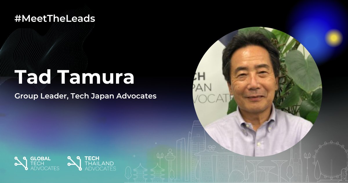 Meet the GTA Leads!

Tad Tamura, the Group Lead of Tech Japan Advocates @TechJapanAdv and CEO of Riddle International Japan Ltd., is a passionate advocate for the Japanese tech ecosystem.

📌More info: globaltechadvocates.org/meet-the-gta-l…

#MeetTheLeads