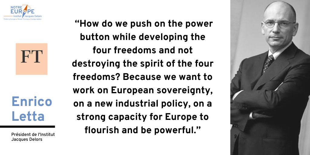 📰 [#SingleMarket] Our president <a href="/EnricoLetta/">Enrico Letta</a> is preparing a high-level report on the future of the 🇪🇺 single market, due to be presented at the #EUCO in March 2024. 

Read <a href="/FT/">Financial Times</a>'s article on EU new strategies 👉 ft.com/content/124b4c…