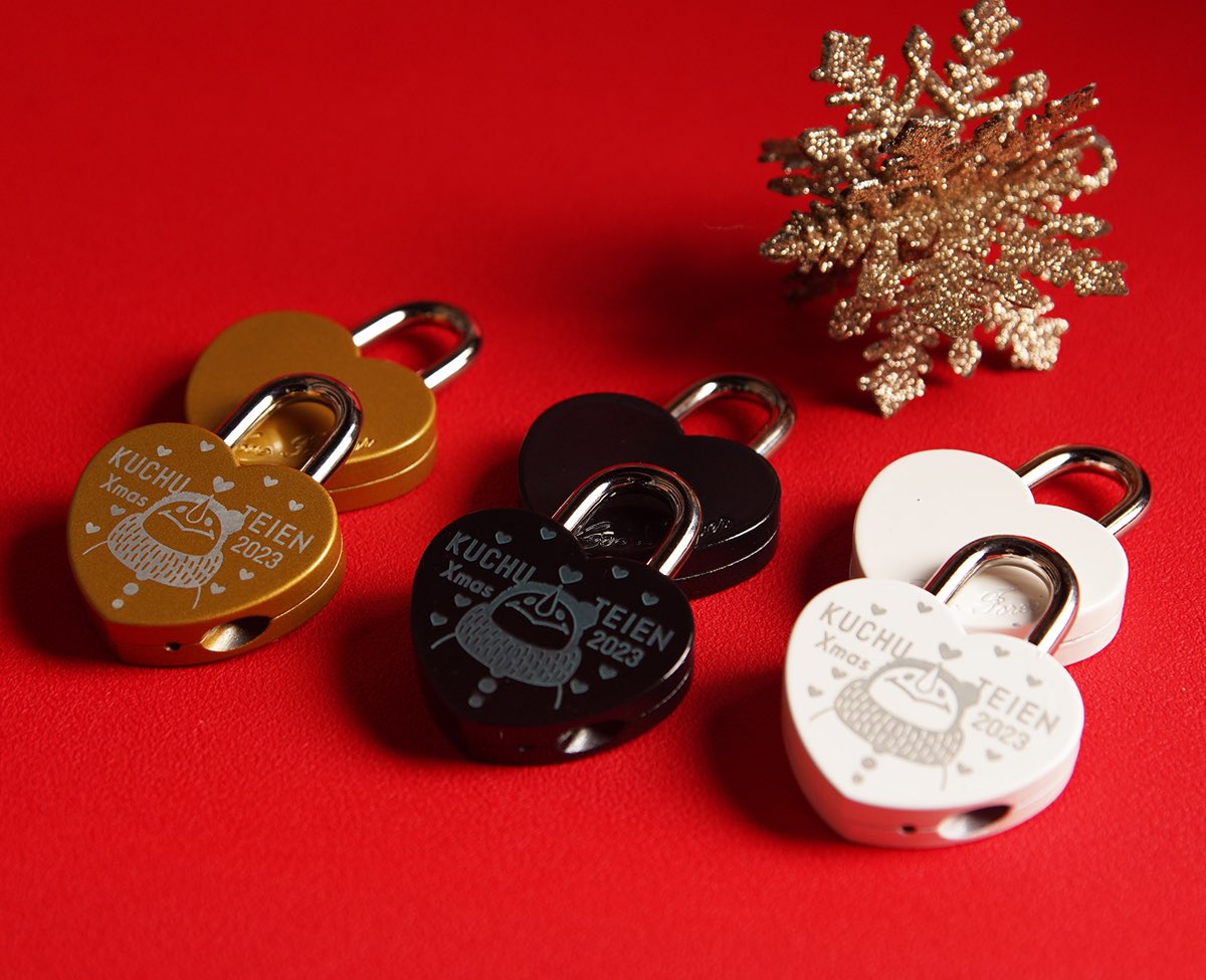 チラッ #空中庭園Xmas2023 #ハートロック #クリスマス限定デザイン出