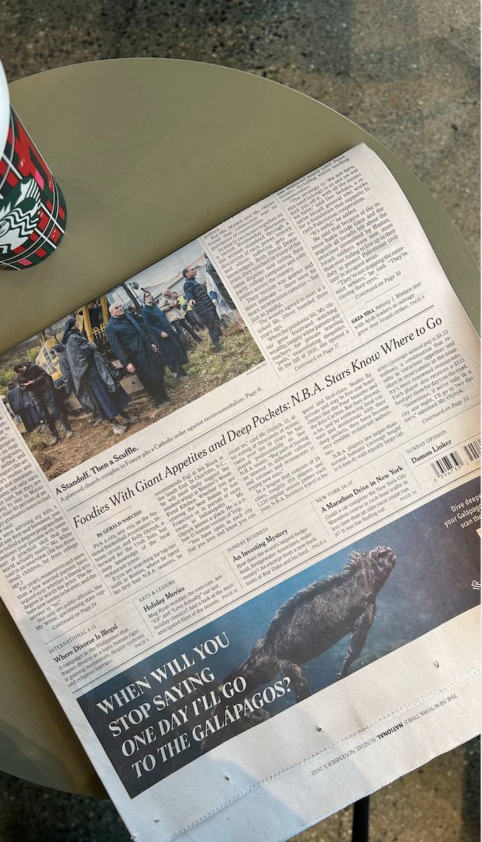 geraldnarciso's tweet photo. A1. Front Page @nytimes . Literally a dream come true. Took only 20 years of writing to get here but we did! #manifestation https://t.co/iiKqVU2BI2