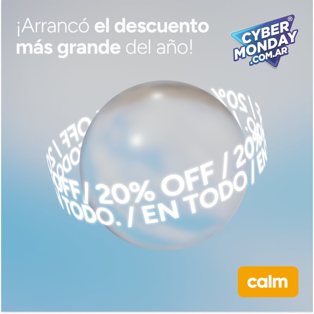 calm_essimple's tweet photo. Llegó el #CyberMonday con hasta 12 cuotas s/i y 20% OFF en TODO💥💥💥
Aprovechá el mejor descuento del año 🔥
⛔Pocas unidades para entrega inmediata https://t.co/kDZuB6aMCL