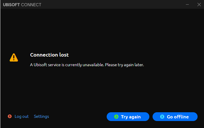 BoscoModernLife's tweet photo. @UbisoftSupport Done everything your website reccomends. getting this. https://t.co/HroePFHZhc