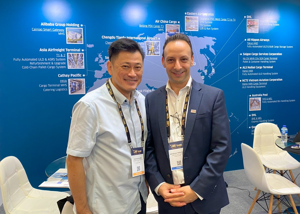 Thank you for an unforgettable “Air Cargo SEA”! 🙏
We were honored to connect with industry leaders such as SATS, Cathay Cargo Terminal, dnata, MASKargo, Turkish Cargo, DB Schenker, DHL, etc. Sincere thank you also to everyone else who visited our booth. Until next time!