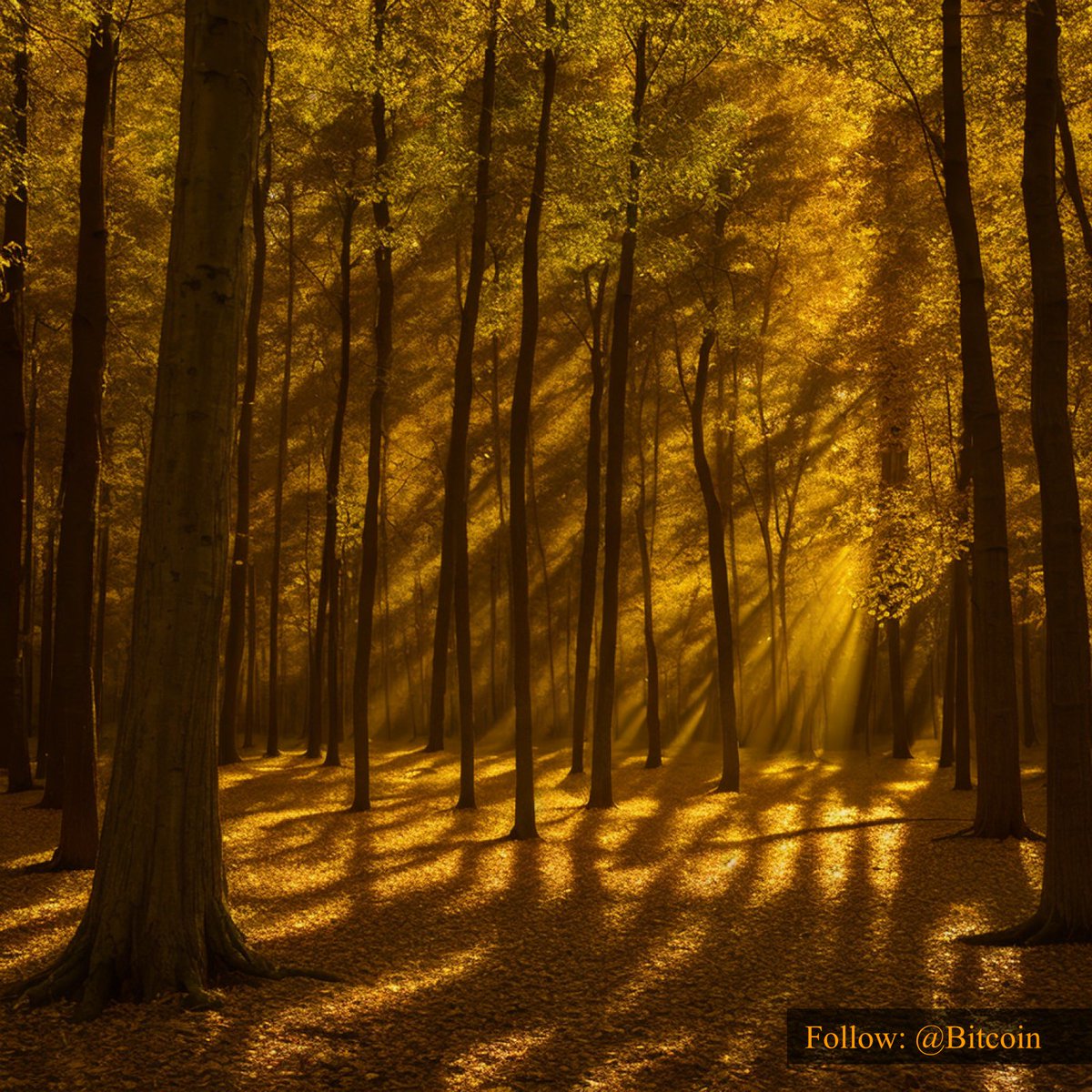 #Bitcoin is the solitary light, illuminating the path to a cryptic forest of financial transformation. Light reveals the answer you seek, that which cannot be found in the shadow. Focus on the light. 👀🌲👀🌲