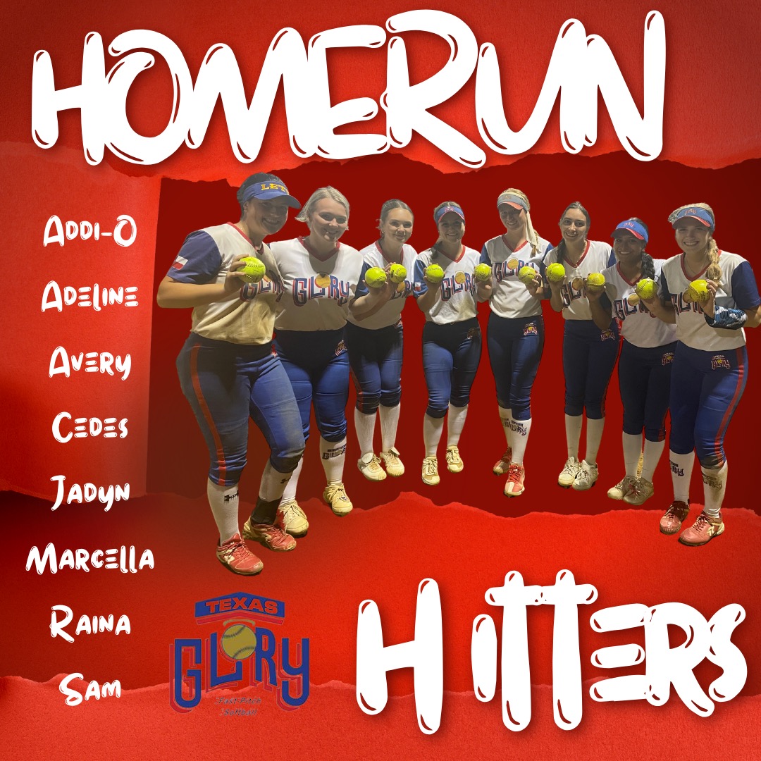So many 💣 💣 💣 this weekend!! Go big and go home!! Great job to these big hitters!! 👏 👏👏 <a href="/TexasGlory/">Texas Glory</a> <a href="/NCAASoftball/">NCAA Softball</a> #softball #homerun #bombs #homerunhitter #workhard #goals #uncommitted #commited